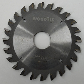 Подрезная коническая пила WoodTec для форматно-раскроечных станков Ø100 х 22 х 3,1-4,3 Z = 24 KON