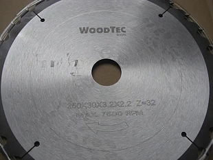 Пила дисковая Ø250x30x3,2/2,2 Z20 WZ WoodTec