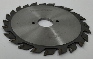 Подрезная составная пила WoodTec для форматно-раскроечных станков Ø120 х 22 х 2,8-3,6 Z = 12 + 12