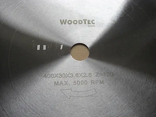 Пила дисковая Ø400 х 30 х 3,6/2,5 Z120 WZ WoodTec