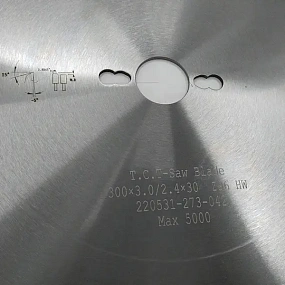 Пила по алюминию Ø300 x 30 x 3,0 / 2,4 Z96 NEG WoodTec