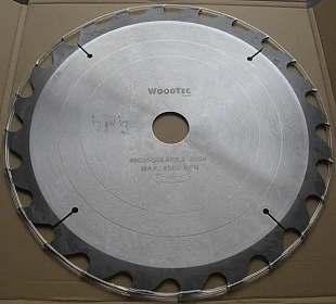 Пила дисковая Ø450х50х4,2/2,8 Z24 WZ WoodTec