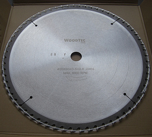 Пила дисковая Ø400 х 30 х 3,6/2,5 Z64 WZ WoodTec