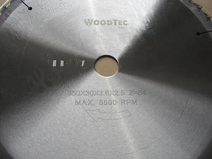 Пила дисковая Ø350 х 30 х 3,6/2,5 Z54 WZ WoodTec