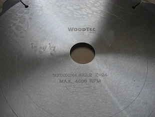 Пила дисковая Ø500 х 50 х 4,4/3,0 Z24 WZ WoodTec