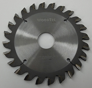 Подрезная коническая пила WoodTec для форматно-раскроечных станков Ø100 х 20 х 3,1-4,3 Z = 24 KON