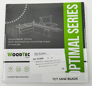 Подрезная составная пила WoodTec для форматно-раскроечных станков Ø125 х 22 x 2,8-3,6 Z = 12 + 12