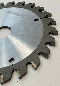 Подрезная коническая пила WoodTec для форматно-раскроечных станков  Ø120х22х2,8-4,0 Z=24 KON