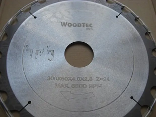Пила дисковая Ø300 х 50 х 3,4/2,2 Z24 WZ WoodTec