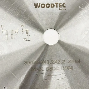 Пила дисковая Ø300 х 30 х 3,2/2,2 Z64 WZ WoodTec
