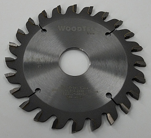 Подрезная коническая пила WoodTec для форматно-раскроечных станков Ø100 х 22 х 3,1-4,3 Z = 24 KON