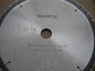 Пила дисковая Ø300 х 30 х 3,2/2,2 Z36 WZ WoodTec