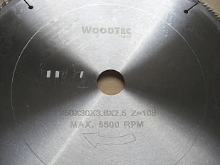 Пила дисковая Ø350 х 30 х 3,6/2,5 Z108 WZ WoodTec