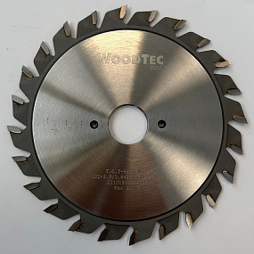 Подрезная составная пила WoodTec для форматно-раскроечных станков Ø120 х 20 х 2,8-3,6 Z = 12 + 12