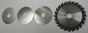 Подрезная составная пила WoodTec для форматно-раскроечных станков Ø125 х 22 x 2,8-3,6 Z = 12 + 12