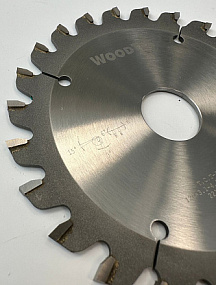 Подрезная коническая пила WoodTec для форматно-раскроечных станков Ø120 х 22 х 3,1-4,3 Z = 24 KON