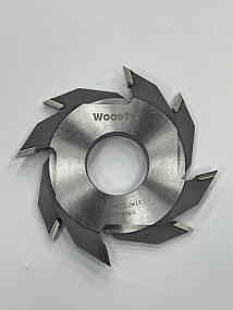 Фреза для сращивания древесины на микрошип заплечик 160x50 H10 Z4 ТСТ WoodTec