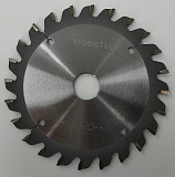 Подрезная коническая пила WoodTec для форматно-раскроечных станков Ø125x20x3,1-4,3 Z=24 KON