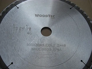 Пила дисковая Ø300 х 30 х 3,2/2,2 Z48 WZ WoodTec