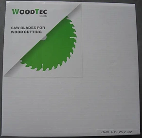 Пила дисковая Ø250x30x3,2/2,2 Z20 WZ WoodTec