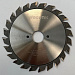 Подрезная составная пила WoodTec для форматно-раскроечных станков Ø120 х 20 х 2,8-3,6 Z = 12 + 12