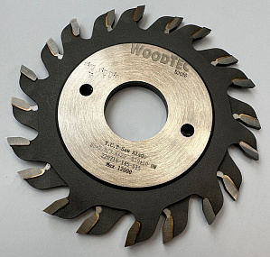 Подрезная составная пила WoodTec для форматно-раскроечных станков Ø80 х 20 х 2,8-3,6 Z = 10 + 10
