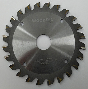 Подрезная коническая пила WoodTec для форматно-раскроечных станков Ø120 х 22 х 3,1-4,3 Z = 24 KON