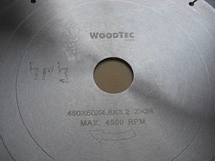 Пила дисковая Ø450х50х4,2/2,8 Z24 WZ WoodTec