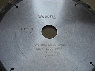 Пила дисковая Ø400 х 50 х 4,2/2,8 Z24 WZ WoodTec