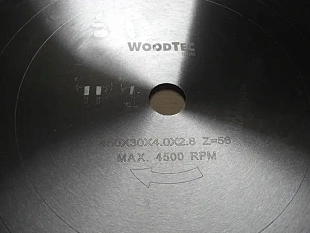 Пила дисковая  Ø450 х 30 х 4,0/2,8 Z56 WZ WoodTec